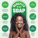 Sea Moss Soap Green Tea Matcha & Aloe Bergamot & Strawberry Sea Moss Gel 4