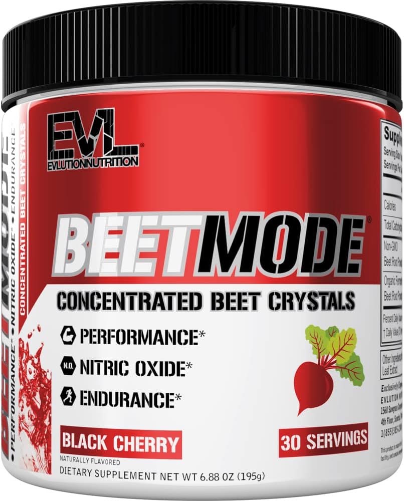 Evlution Nutrition BeetMode - Beet Root Powder - Nitric Oxide Booster - Black Cherry Flavor - Pre or Post-Workout Supplement for Enhanced Energy & Performance - Vegan & Gluten Free - 30 Servings 2