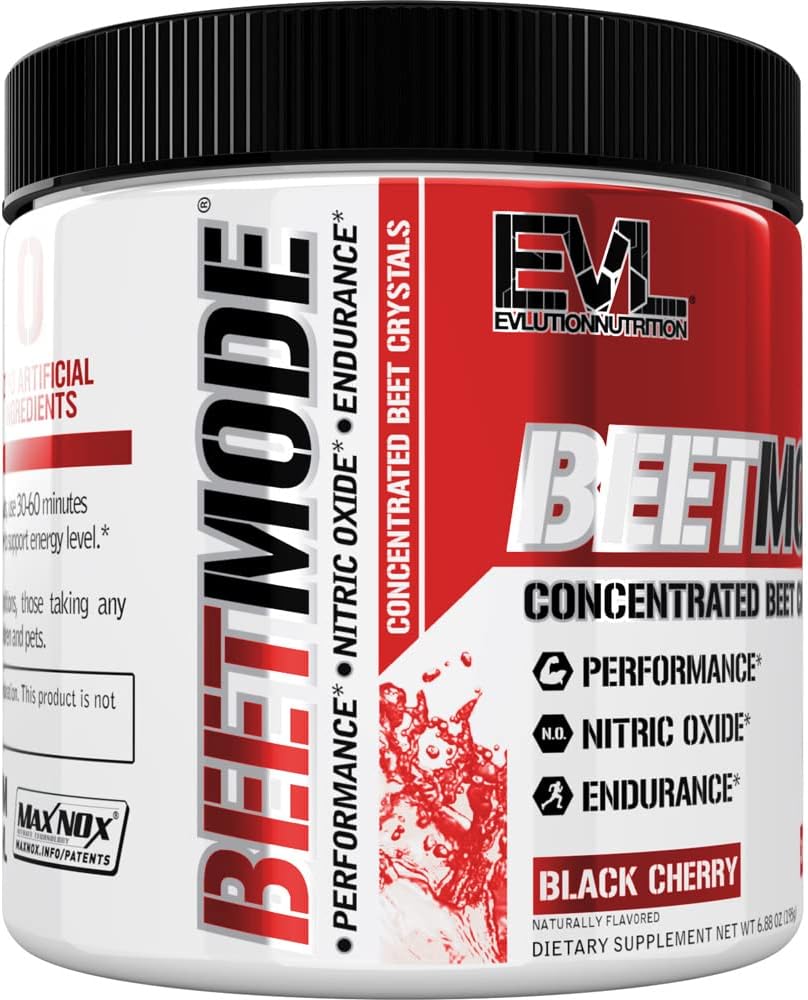 Evlution Nutrition BeetMode - Beet Root Powder - Nitric Oxide Booster - Black Cherry Flavor - Pre or Post-Workout Supplement for Enhanced Energy & Performance - Vegan & Gluten Free - 30 Servings 6