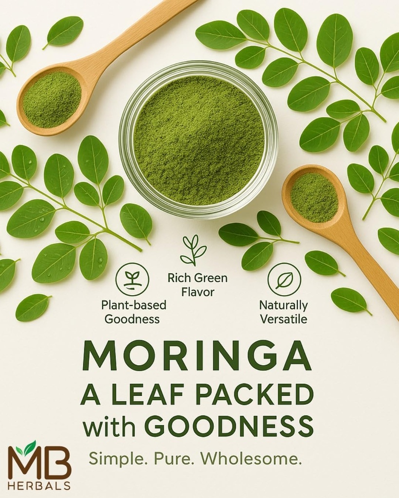 MB Herbals Moringa Leaf Powder 8 oz (227g / 0.5 LB) | 100% Pure Moringa Powder | Easily Mixes in Drinks & Smoothies | No Preservatives 6
