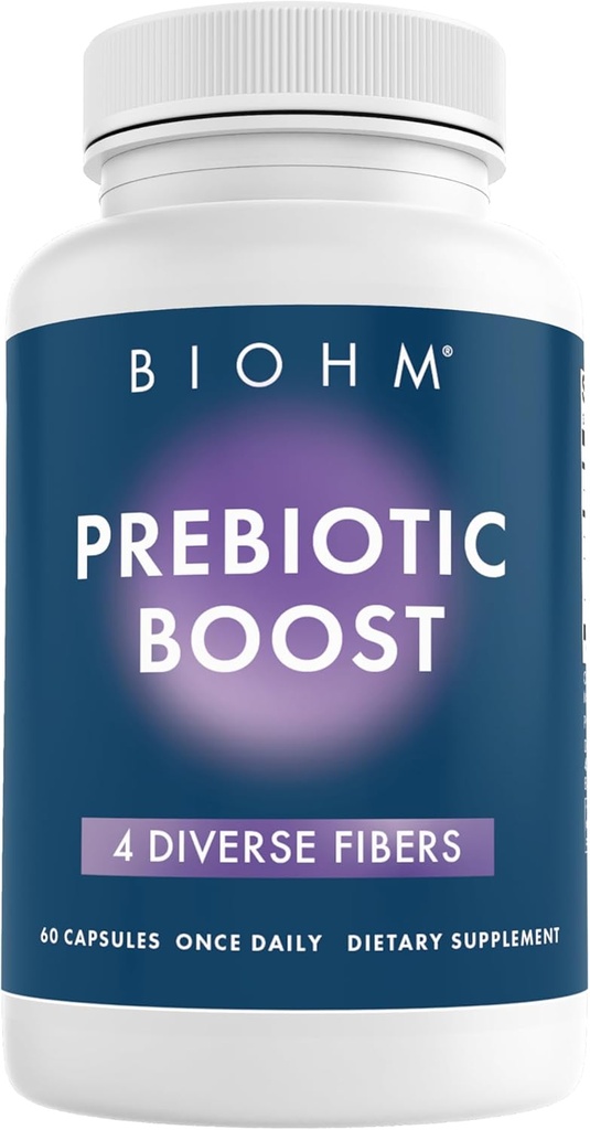 BIOHM Probiotic and Prebiotic Fiber Bundle, Combines Dietary Fiber and Digestive Enzymes for Advanced Gut Health, Non-GMO, Vegetarian, No Artificial Ingredients, 30 Servings Each 6