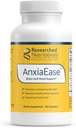 Researched Nutritionals AnxiaEase - Stress, Cortisol Management & Mood Support Supplement - Botanicals, Vitamin B6, Magnesium & 'Psychobiotic' Probiotic Strains (120 Capsules) 2