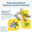 Researched Nutritionals AnxiaEase - Stress, Cortisol Management & Mood Support Supplement - Botanicals, Vitamin B6, Magnesium & 'Psychobiotic' Probiotic Strains (120 Capsules) 4