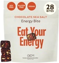 GEM Energy Caffeinated Bite, 40mg Caffeine, Ginseng Root, L-Theanine, Holistic Sustained Energy, Supports Metabolism, Stamina & Endurance | Chocolate Cacao Sea Salt | 28 Servings 2