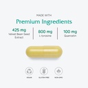 Vitanica Dopamine Assist, Dr Formulated Dopamine Supplement, L-Tyrosine, Mucuna Pruriens Neurotransmitter Mood Support, Vitamin B6, Folate, Green Tea Extract Quercetin Vegan, 60 Capsules 5