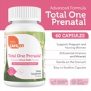 Zahler - Total One Prenatal Vitamins for Women (60 Count) Daily Multi Vitamin Prenatals with Folic Acid, Iron, Zinc & 19 Other Essential Vitamins & Minerals - Kosher Pre Natal Multivitamin Capsules 3