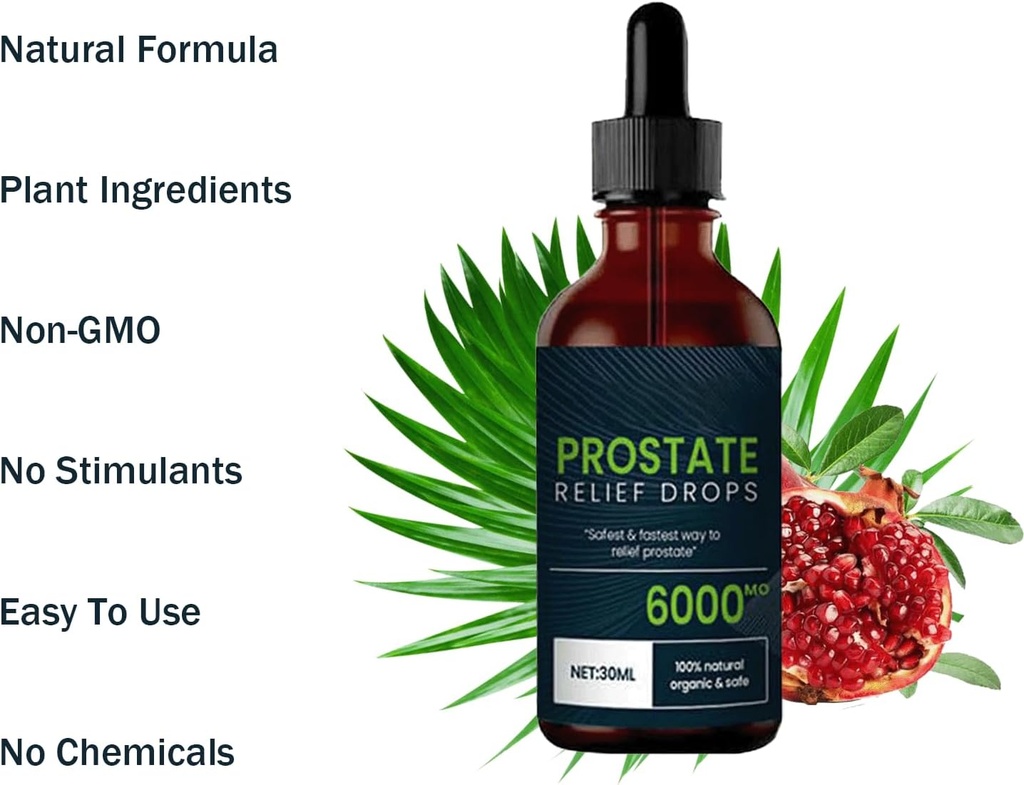 Prostate Treatment Drops - Prostate Relief Drops, Prostate Natural Herbal Drops,DHT Blocker Urinary Health & Prostate Support Supplement for Mens Health (3pcs) 4