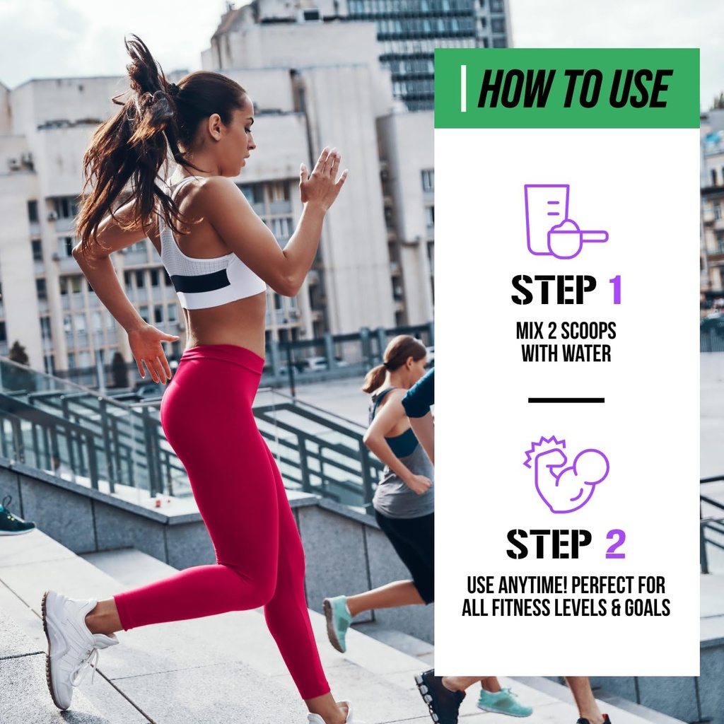 EVL BCAAs Amino Acids Powder - BCAA Energy Pre Workout Powder for Muscle Recovery Lean Growth and Endurance - Rehydrating Post Workout Recovery Drink with 6 Key Electrolytes - Grape Splash 4