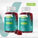 VITEEY Probiotic Gummies with Prebiotics – Gut Health Supplements for Digestive Health – 2 Billion CFUs – Vegan, Gluten-Free – 120 Count 3