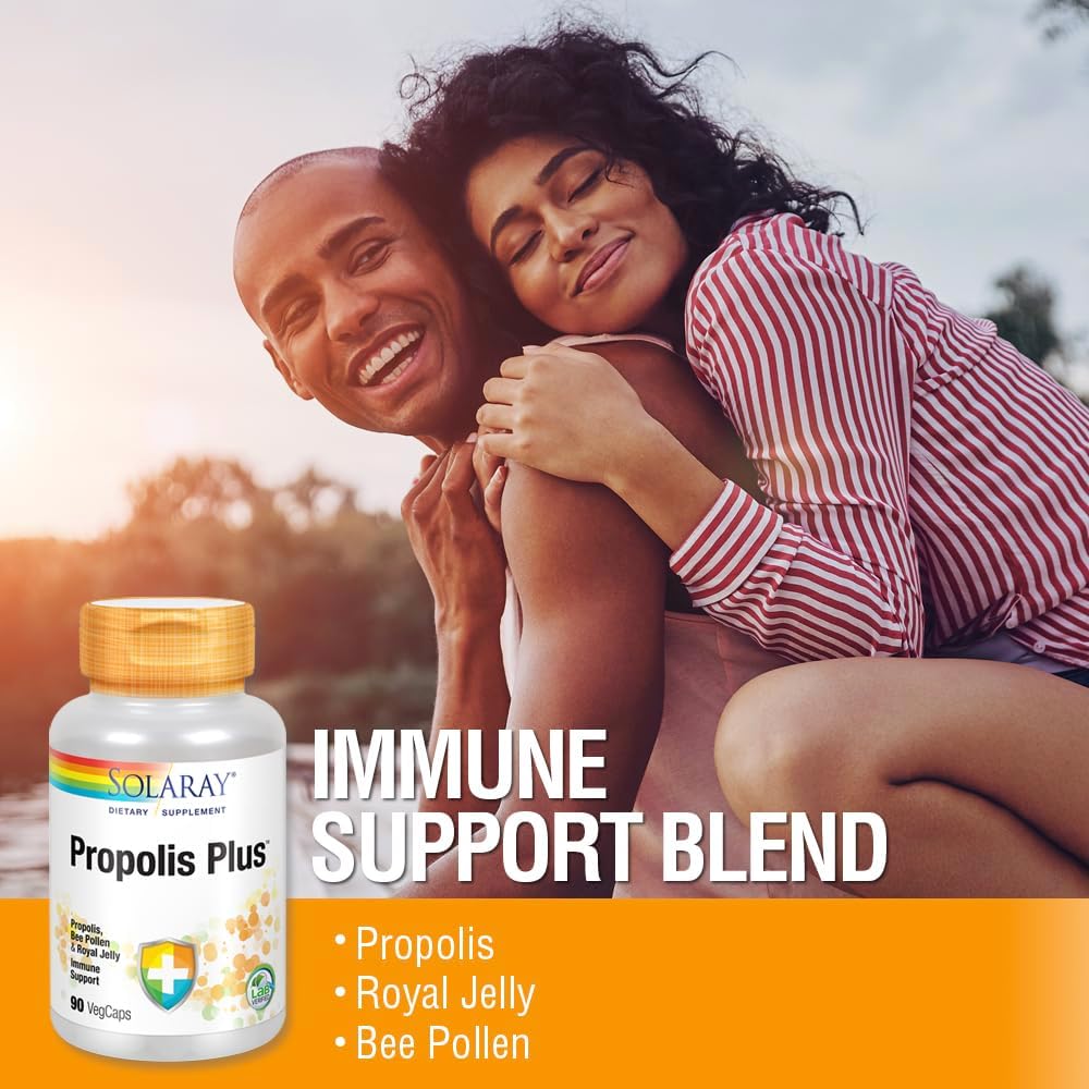 SOLARAY Propolis Plus | Healthy Immune System Support with Propolis, Bee Pollen & Royal Jelly | 90 VegCaps 5