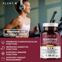 Berberine Supplement - 10xHigher Absorption Berberine HCI Complex with Bitter Lemon & Banaba Leaf - Cholesterol & Metabolic Clinically Researched Support - 60 Capsules Non-GMO 4