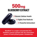 FORCE FACTOR Blueberry Concentrate Antioxidants Supplement with BlueRich Blueberry Extract Supplement, Free Radical Scavenger for Daily Health, Gluten Free, Non-GMO, 90 Softgels 3