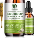 Nature Soursop Bitters Liquid, 1 Month Supply Graviola Oil for Cell Support & Regeneration, Antioxidant, Immune Boost, Digestive, Sugar-Free, Gluten-Free, Sour SOP Multivitamin Drops 2 FL OZ 2