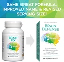 3 Brains by Natural Factors, Brain Defense, Supports Memory and Brain Function, Dietary Supplement, Vegetarian, 90 Capsules (30 Servings) 3