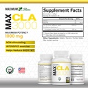 Maximum Slim MAX CLA 3000, High Potency, Natural Weight Loss Exercise Enhancement, Increase Lean Muscle Mass, Non-Stimulating, Non-GMO 95% Pure CLA, 90 Count 5