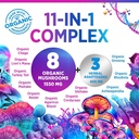 Mushroom Supplement Powder 2200mg - 11 in 1 Complex Formula Powder with Organic Lions Mane, Reishi, Cordyceps, Chaga, Turkey Tail Mushroom Extract Supplement for Memory & Brain Support - 60 Servings 4