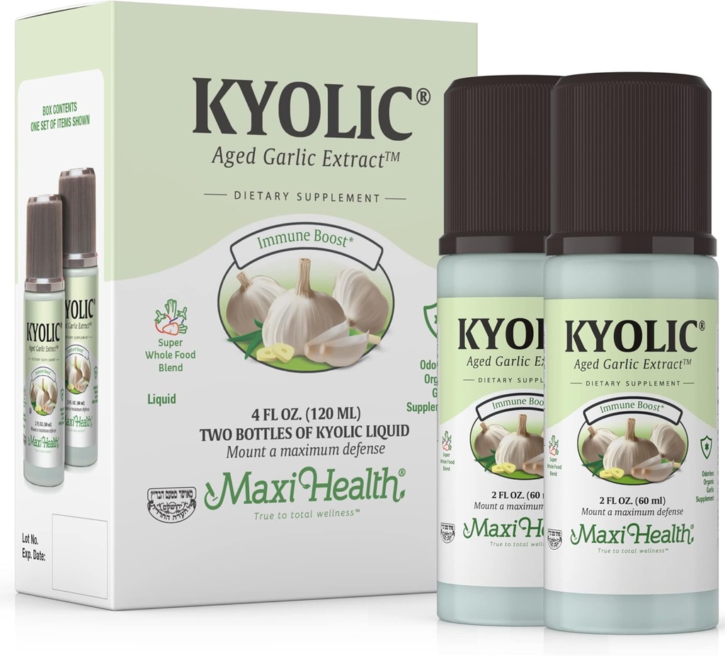 Kyolic Aged Garlic Extract Liquid - Odorless Garlic Supplements - Organic Kyolic Garlic - Organic Garlic Supplements for Heart Health (2 Pack) 3