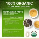 Organic Green Tea Extract Capsules – USDA Organic Certified | 60 Green Tea Capsules | Green Tea Pills | EGCG Green Tea Extract | 50% Polyphenols EGCG Supplements 5