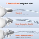 iHealth Electric Nasal Irrigation System for Adults & Kids – Gentle Sinus Rinse for Rhinitis & Sinusitis Relief, 400ml Easy-Clean Large Tank, Water Temperature Measurement, 30 Premixed Saline Packets 5