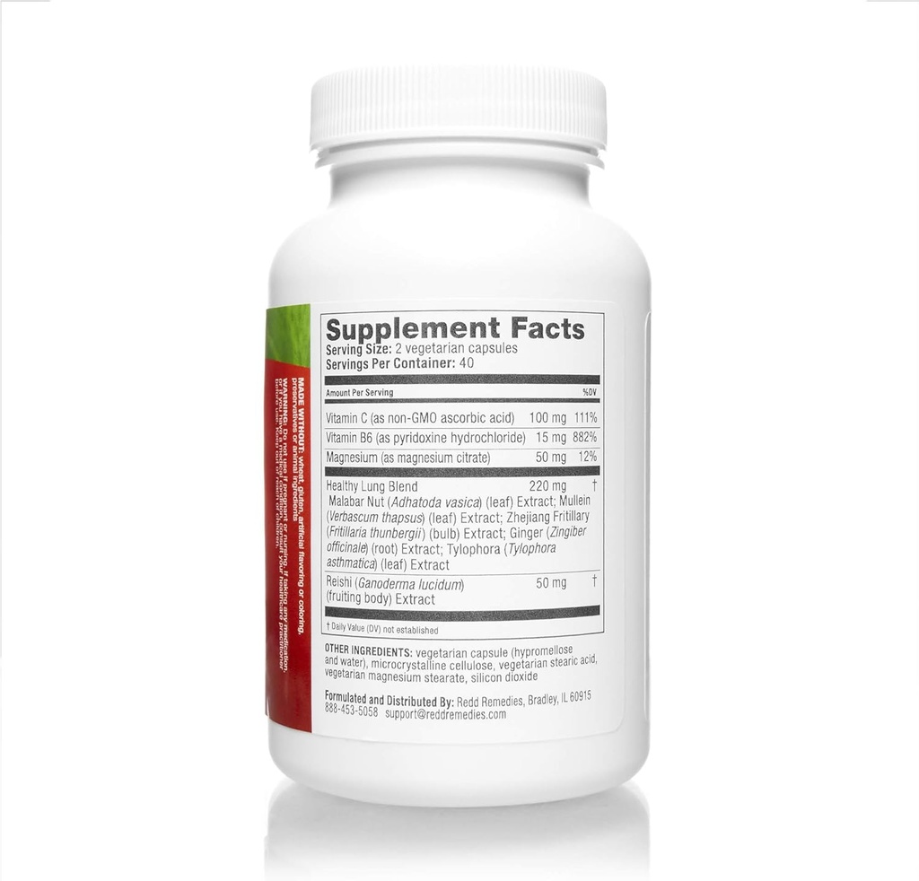 Lung Care Redd Remedies 80 Caps 3