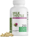 Bronson Milk Thistle Silymarin Marianum & Dandelion Root Liver Health Support, Antioxidant Support, Detox, 250 Capsules 2