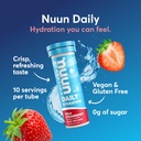 Nuun Daily Electrolyte Tablets with Magnesium, Calcium, Potassium, Chloride & Sodium, Gluten Free, Sugar Free, & Vegan, Wild Strawberry Flavor, 8 Pack (80 Servings Total) 3