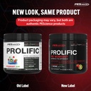 PEScience Prolific Pre Workout Powder, Strawberry Kiwi, 40 Scoop, Energy Supplement with Nitric Oxide 3