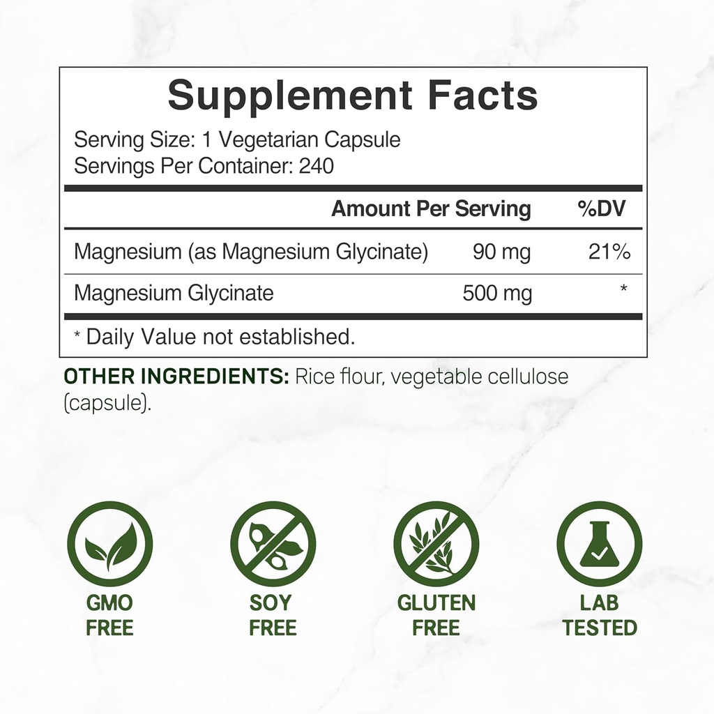 Deal Supplement Magnesium Glycinate 500mg Veggie Capsules & Berberine Supplement with Yohimbine Bundle – Easily Absorbed Chelated Mineral – High Absorption Hydrochloride HCl Forms 4