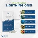 Lightning One Advanced Brain Support Supplement for Optimal Brain Function - Once-a-Day Energy and Focus Supplement - Ultra-High Concentration and World-Class Absorption - 30 Capsules 5