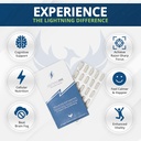 Lightning One Advanced Brain Support Supplement for Optimal Brain Function - Once-a-Day Energy and Focus Supplement - Ultra-High Concentration and World-Class Absorption - 30 Capsules 6