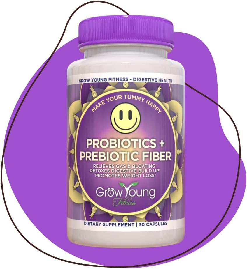 Grow Young Fitness Daily Probiotic + Prebiotic Fiber Supplement, Supports Digestive Health (1 Pack, 30 Servings) 6