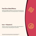 Doctor's Recipes Iron Supplement, Iron Bisglycinate with Vitamin C, B6, Folate & B12, Non-Constipating, Stomach Friendly, Gentle Iron Pills for Iron Deficiency, Blood & Energy Support, 60 Vegan Caps 5