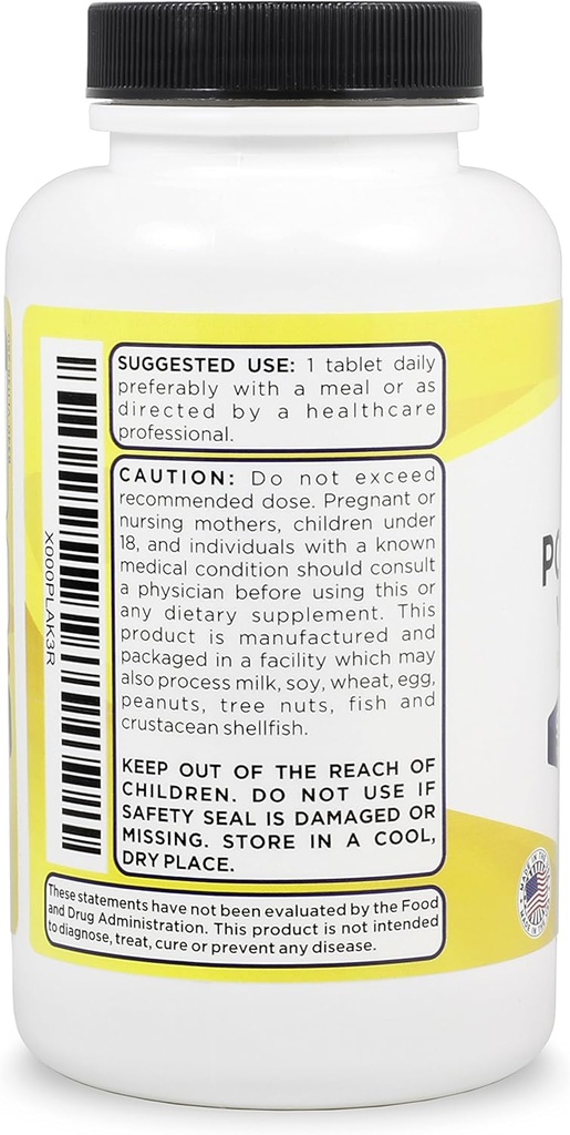 Potassium Gluconate 99mg + 150mcg Iodine from Kelp Bulk (250 Tablets/Bottle) 6