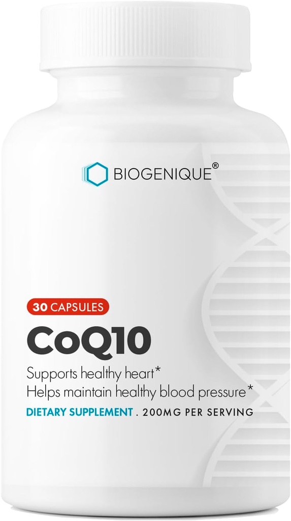 CoQ10 60 Capsules coq10 200mg ubiquinol Supports Cell, Circulatory Health, Energy Production and Antioxidant Support for Heart Health- Made in USA - Vegan, Non-GMO, Gluten Free 2