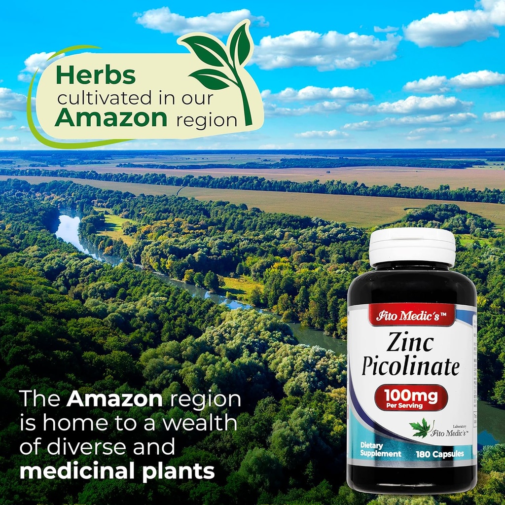 LAB | zinc supplements | zinc 100mg | Zinc Picolinate | Immune Support Supplement | 180 Capsules| zinc supplements | Ultra high Absorption. 5