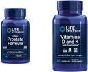 Life Extension Ultra Prostate Formula, Saw Palmetto for Men, pygeum, stinging Nettle & Vitamins D and K with Sea-Iodine, Vitamin D3, Vitamin K1 and K2, Iodine 2