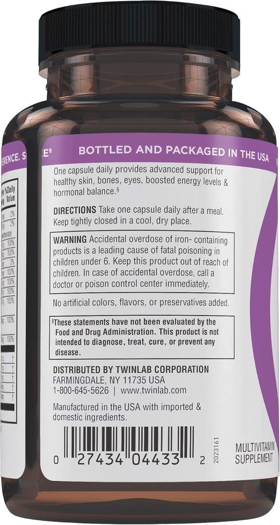 Twinlab TWL Women's Daily One 60 ct 5