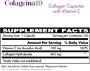 Colageina 10 Hydrolyzed Collagen Capsules with Vitamin C - Anti-Aging Dietary Supplement for Healthy Skin, Hair, Nails, Joints, and Bones - 60 Count 6