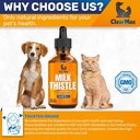 Milk Thistle for Dogs & Cats – Liver Support for Dogs & Cats – Kidney Support – 2Oz 6