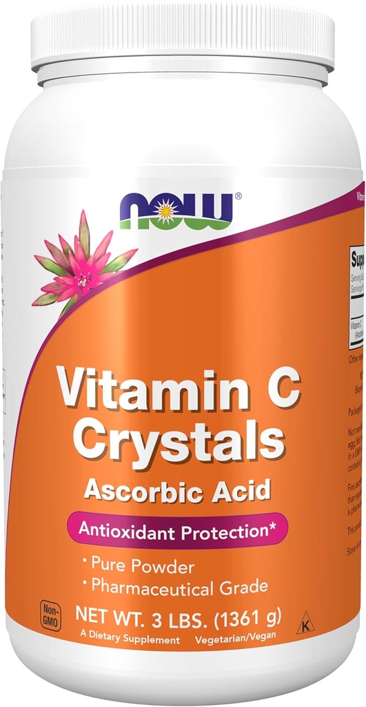 NOW Foods Supplements, Vitamin C Crystals (Ascorbic Acid), Antioxidant Protection*, 3-Pound 2