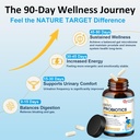 NATURE TARGET Probiotics for Men Digestive Health with Enzymes& Prebiotics, 100 Billion CFUs, Men's Probiotics with Saw Palmetto & Cranberry for Prostate & Urinary Tract Health, 90 VeggieCapsules 5