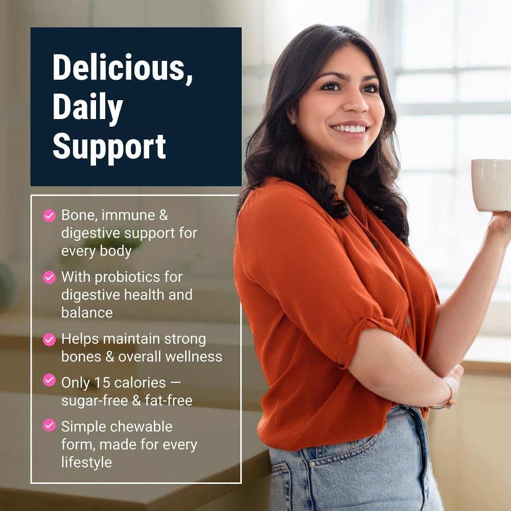 BariatricPal Sugar-Free Calcium Citrate Soft Chews | 500mg with Vitamin D & Probiotics | Belgian Chocolate Caramel | 90 Count (1 Month Supply) 4