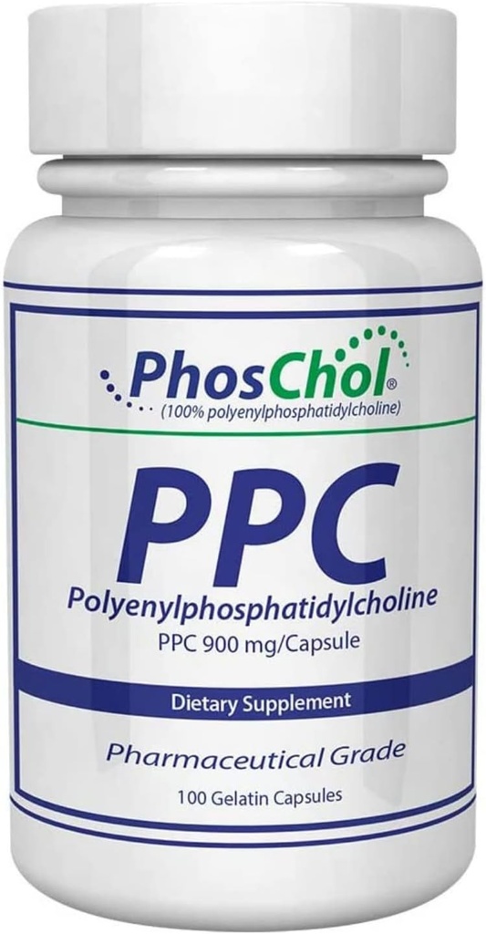 Nutrasal PhosChol PPC Polyenyl PhosphatidylCholine Choline Supplement 900mg 100 Gelatin Capsules 2
