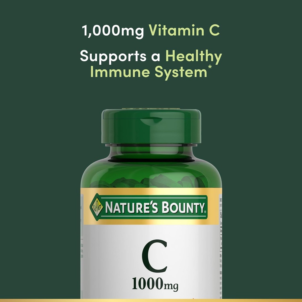 Nature's Bounty Vitamin C 1000 mg Immune Health Caplets 100 ea ( Pack of 6) 4