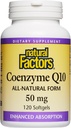 Natural Factors, Coenzyme Q10 50mg, CoQ10 Supplement for Energy, Heart and Antioxidant Support, Gluten Free, 120 softgels (120 servings) 2