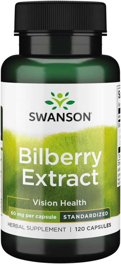 Swanson Bilberry Extract (Standardized) 60 Milligrams 120 Capsules 2