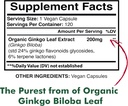 Ginkgo Biloba Extract 200mg, Organic Ginkgo Biloba Extract, Ginkgo Biloba Supplements, Ginkgo Biloba Extract, Ginkgo Biloba Organic, Ginkgo Biloba Pills, Ginkgo Biloba Capsules, 120 Vegan Capsules 3