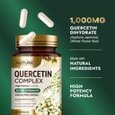 Built by Nature Quercetin 1000mg – High Potency Quercetin Dihydrate Antioxidant Flavonoid – Immune, Respiratory and Allergy Support - Non-GMO, Gluten-Free - 60 Veggie Capsules 4