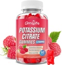 Potassium Citrate Gummies, High Potassium Supplement Gummies 1200mg Support Leg Cramps & Muscle Health, Potassium Gummies for Adults & Kids, Vegan, Raspberry Flavor 60 Count 2
