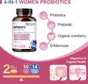 NATURE TARGET Women's Probiotics & Prebiotics, Cranberry & D-Mannose, 50-Billion-CFUs, Organic Probiotics for Digestive Health/Gut Health/Immune Booster/Weight Management 4